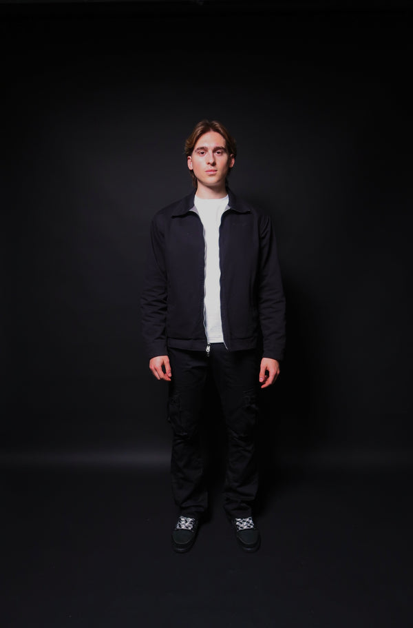 REVERSIBLE WORK JACKET - BLACK/GREY
