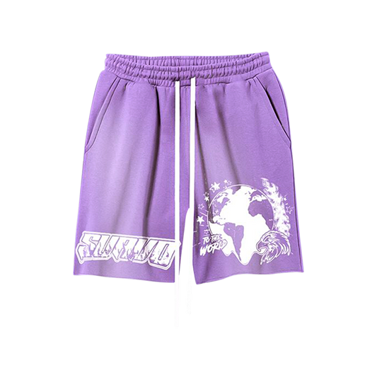 EAGLE SHORTS - WASHED PURPLE