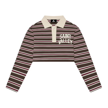 SAINT VALLEY WOMEN'S CROP POLO