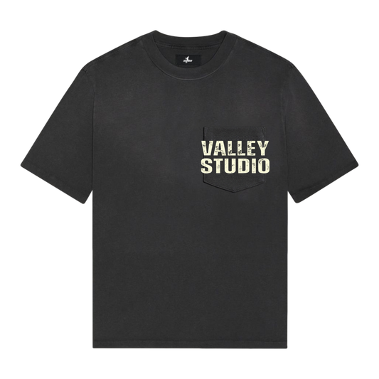 VALLEY STUDIOS T-SHIRT - WASHED BLACK