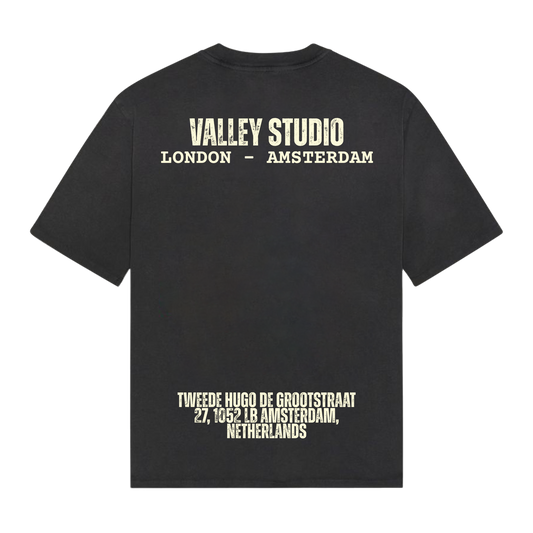 VALLEY STUDIOS T-SHIRT - WASHED BLACK