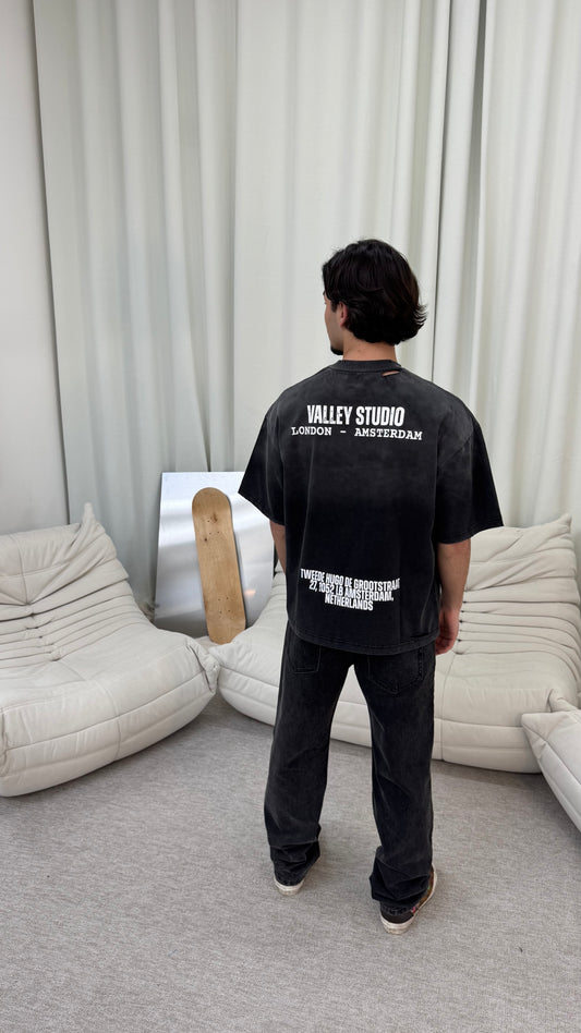 VALLEY STUDIOS T-SHIRT - WASHED BLACK
