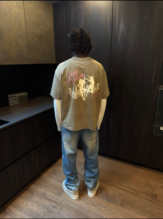 STRIP SOCIETY LAYERED T-SHIRT