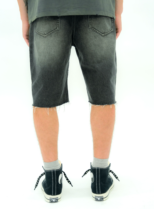 STUD DENIM JORTS