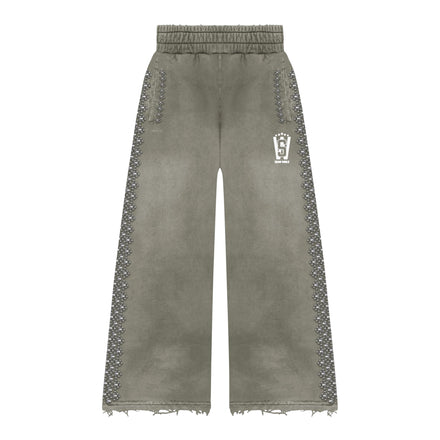 STUD ZIP SWEATPANTS
