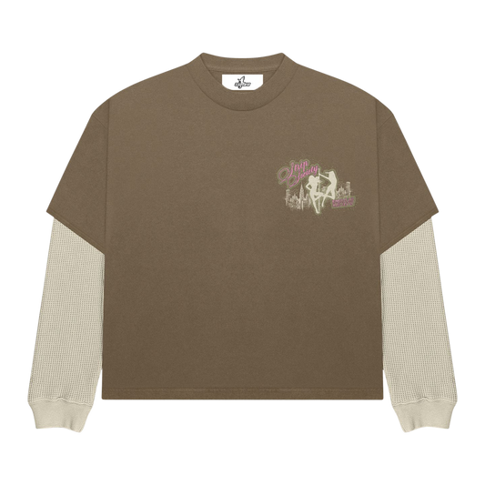 STRIP SOCIETY LAYERED T-SHIRT