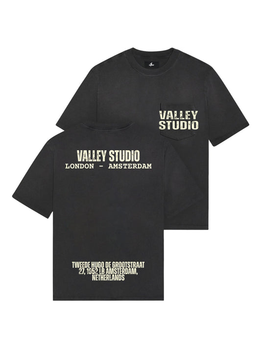 VALLEY STUDIOS T-SHIRT - WASHED BLACK