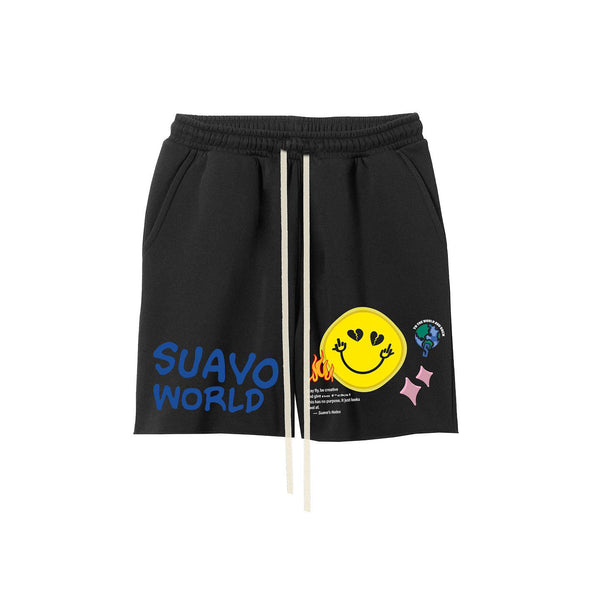 SMILEY SHORTS - BLACK