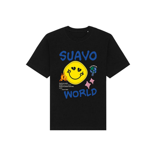 SMILEY T-SHIRT - BLACK
