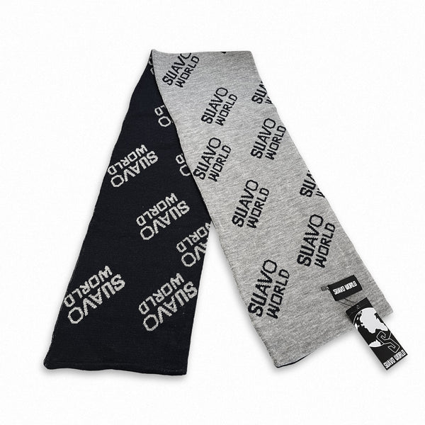 SIGNATURE SCARF - NAVY/GREY