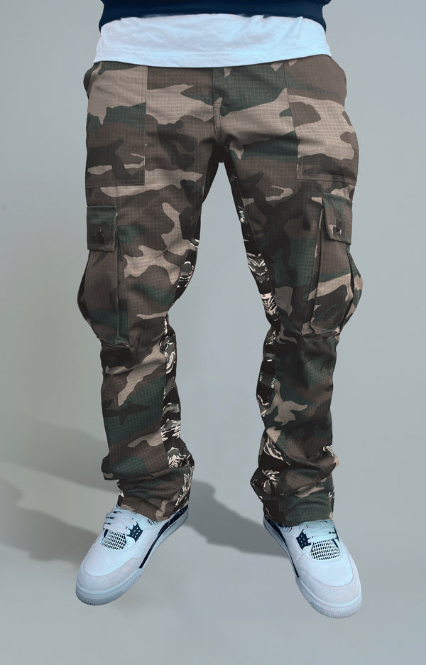 RSQ Mens Loose Cargo Ripstop Pants - CAMO | Tillys