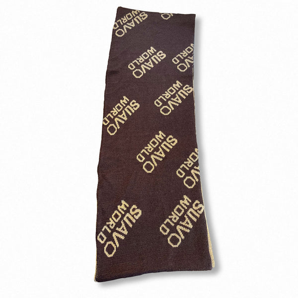 SIGNATURE SCARF - BROWN/CREAM