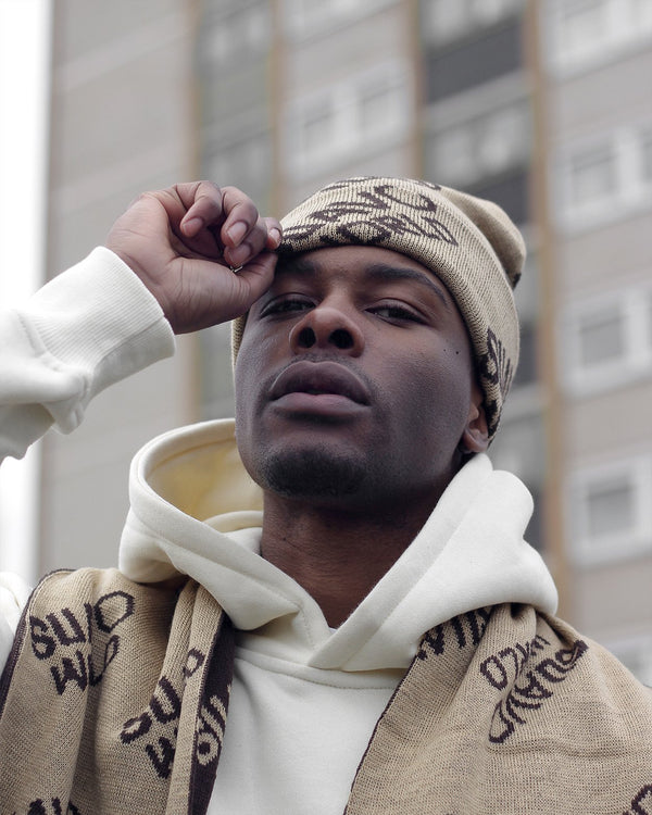 SIGNATURE SCARF - BROWN/CREAM