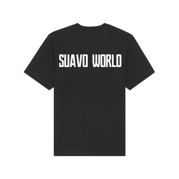 SUAVO WORLD SIGNATURE T-SHIRT - BLACK