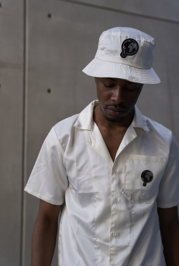 S WORLD BUCKET HAT LIGHT CREAM