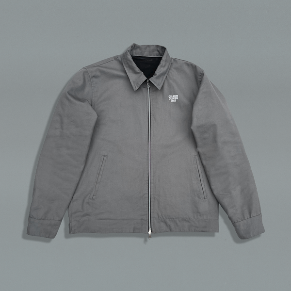 REVERSIBLE WORK JACKET - BLACK/GREY