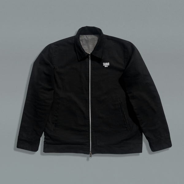 REVERSIBLE WORK JACKET - BLACK/GREY