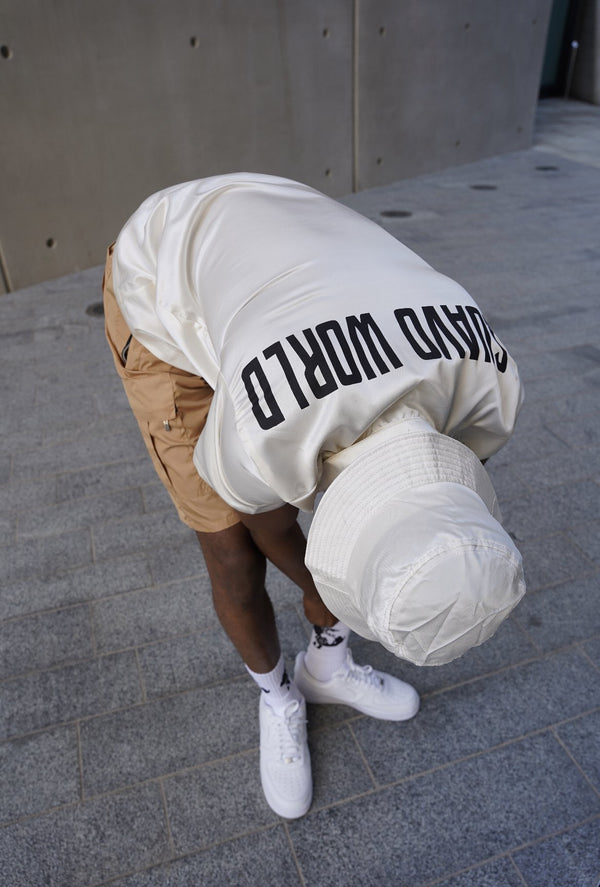 S WORLD BUCKET HAT LIGHT CREAM